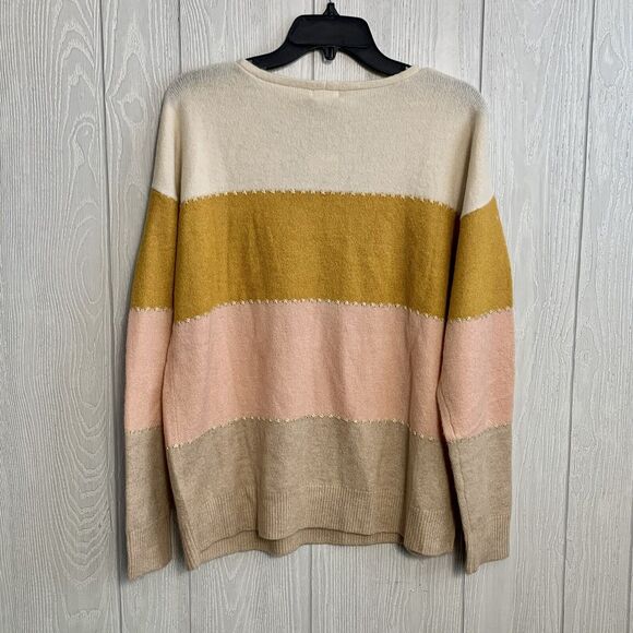 Mason & Belle Cream Pink Sweater Large NWT - Picture 4 of 4